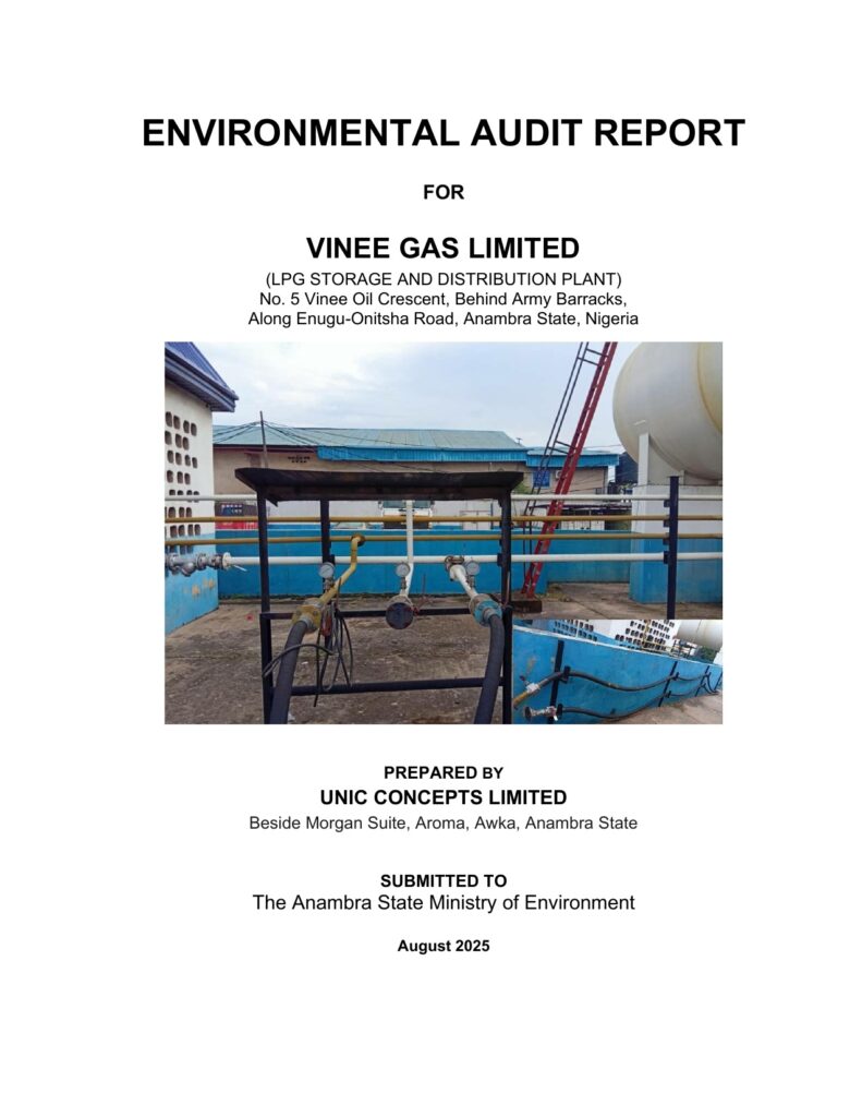 environmental audit — vinee gas limited lpg plant — report cover